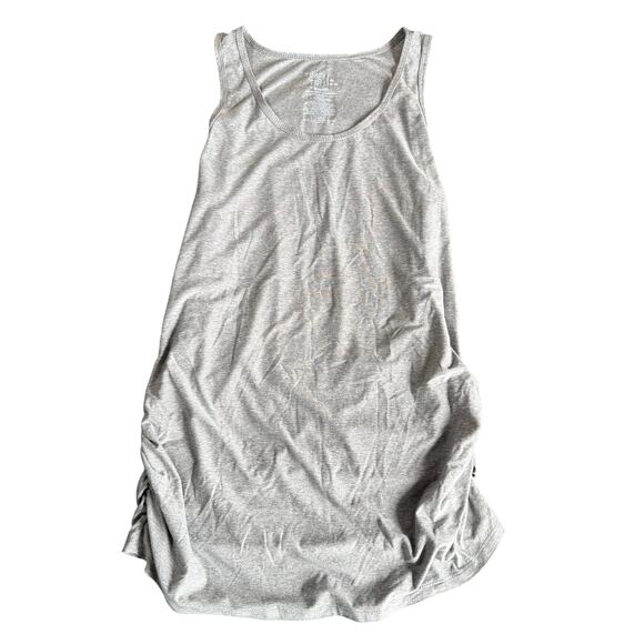 Time and Tru Gray Maternity Ruched Tank Top Size M - Picture 1 of 5